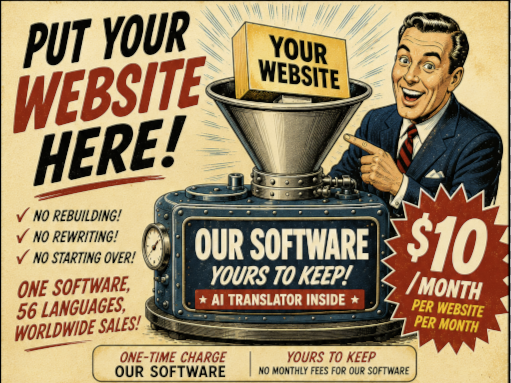 jit-tr &mdash; placer dit websted her: vores software er dit at beholde, AI-overs&aelig;tter indeni, $10 om m&aring;neden pr. websted